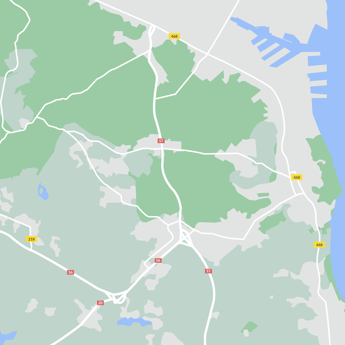 Urocze Wiczlino - mapka okolicy